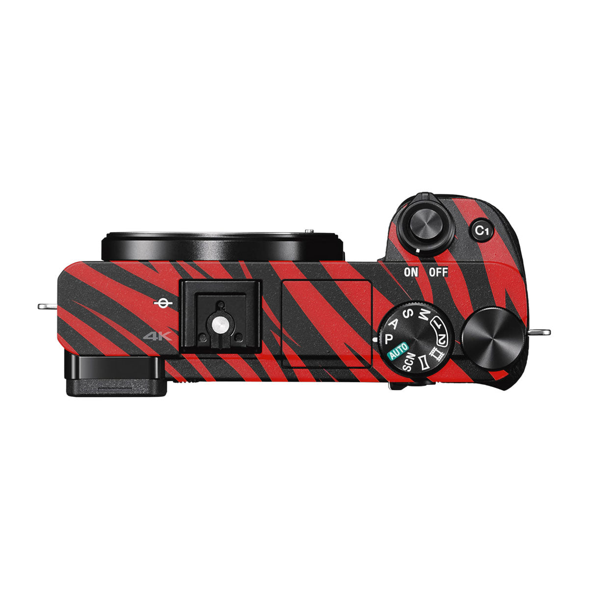Red and Black Stripes Sony A6300 Camera Skins