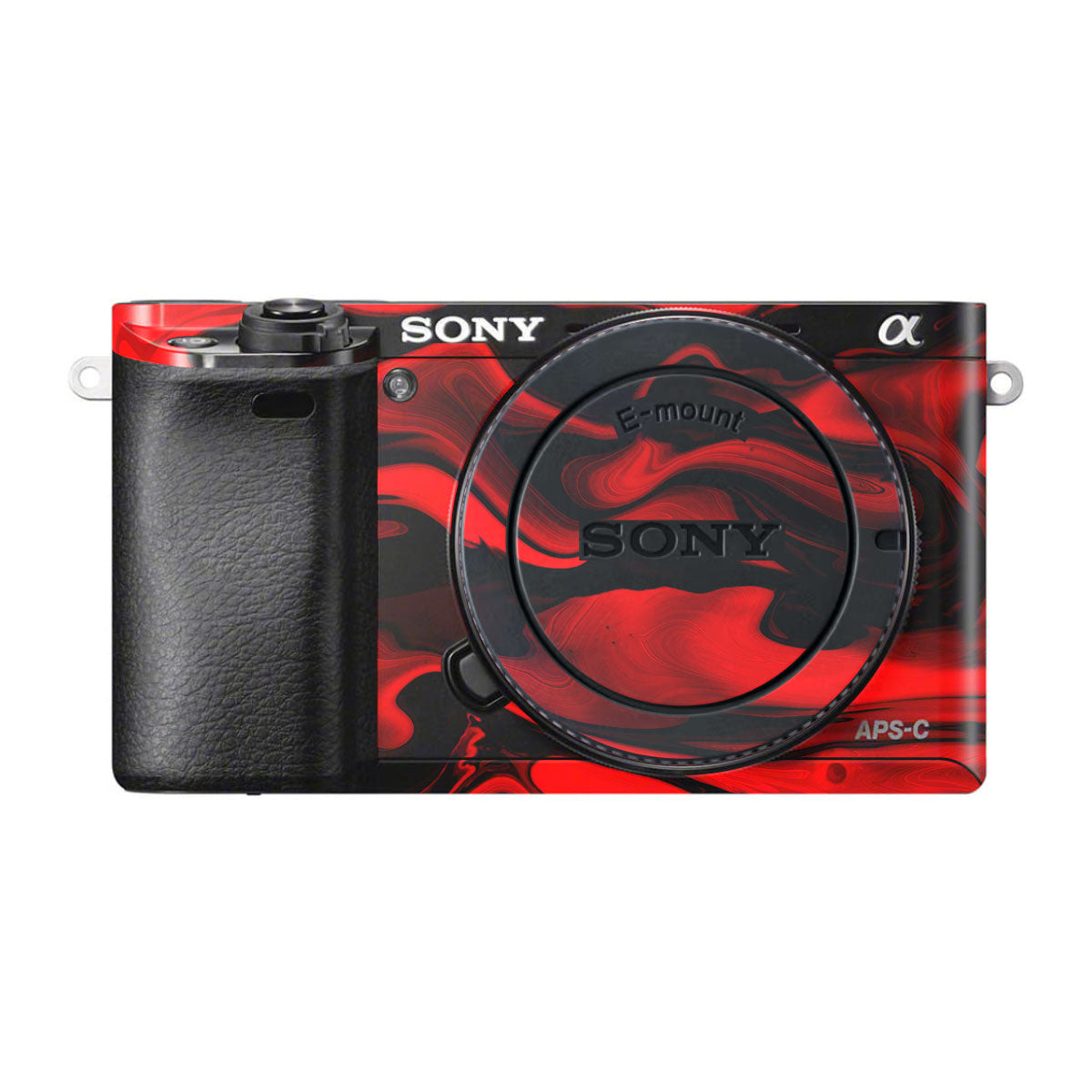 Red Lava Flow Sony A6300 Camera Skins
