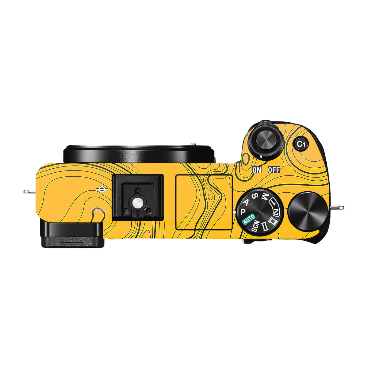 Topographic Map Pattern Sony A6300 Camera Skins