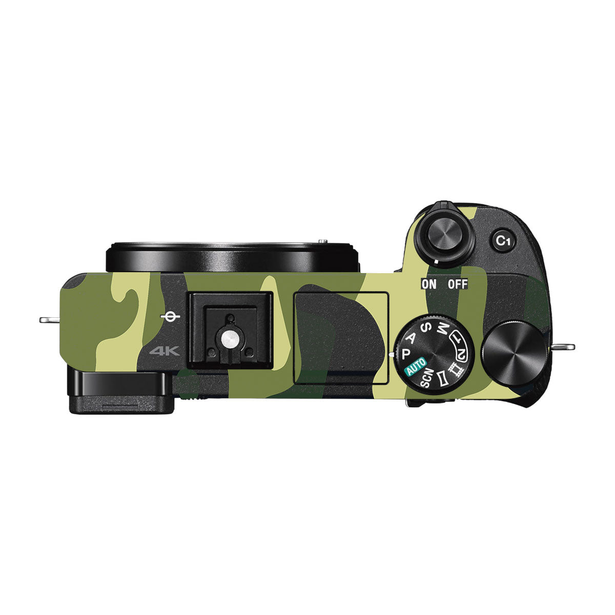 Forest Green Camo Sony A6500 Camera Skins