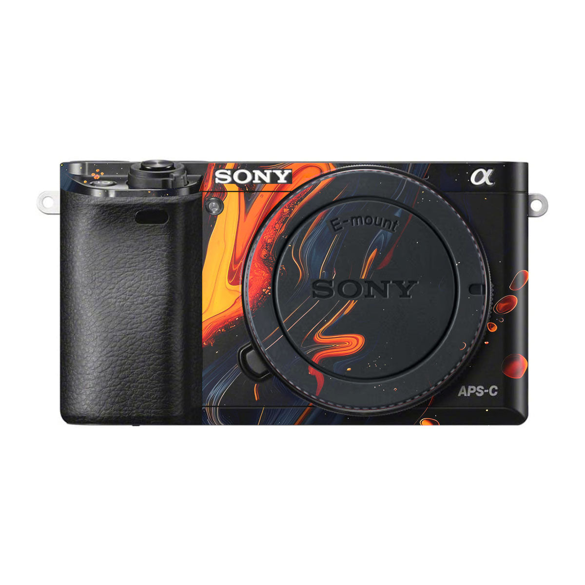 Lava Marble Sony A6500 Camera Skins