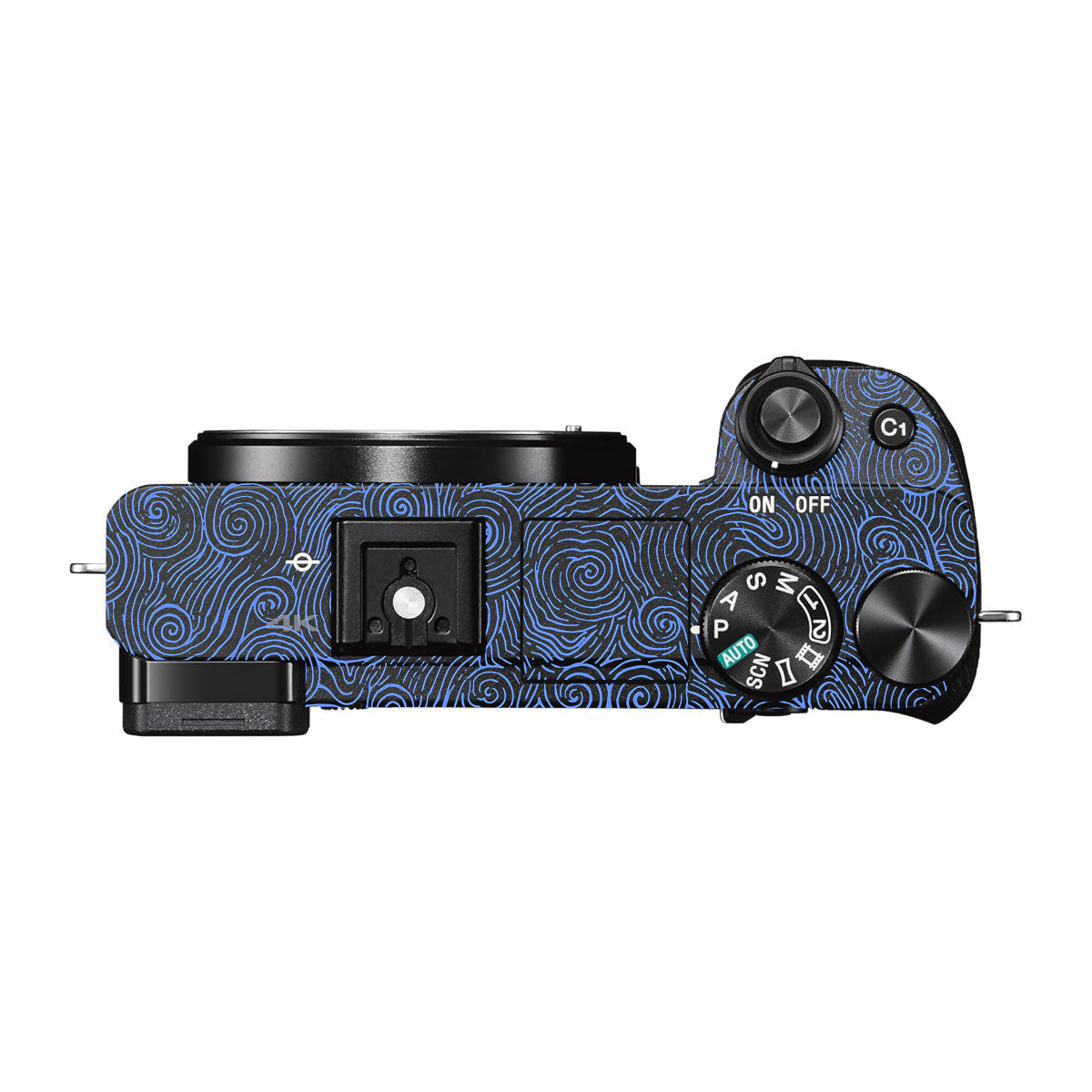 Blue Spirals Sony A6500 Camera Skins