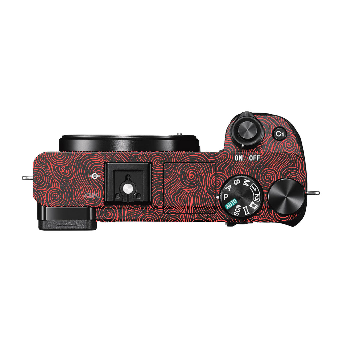 Red Spirals Sony A6500 Camera Skins