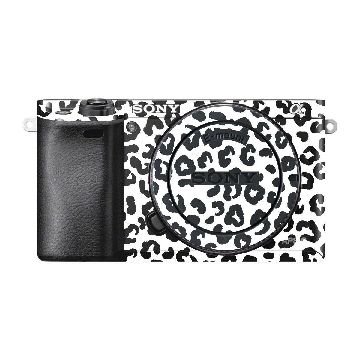 White Leopard Sony A6500 Camera Skins