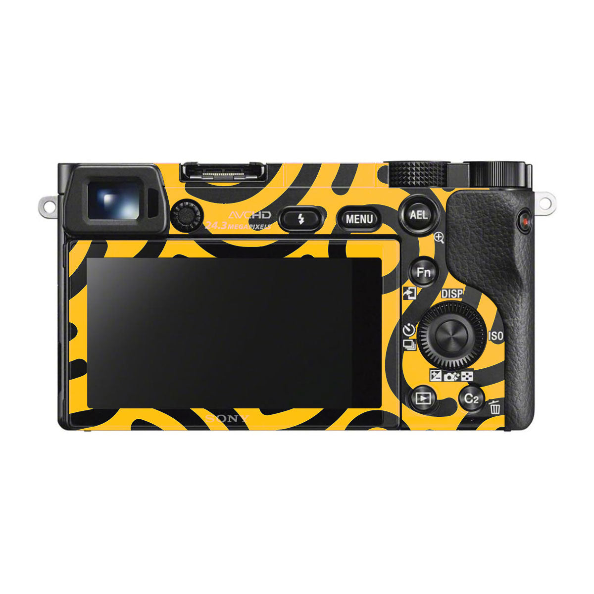 Minimal Yellow Wave Sony A6500 Camera Skins