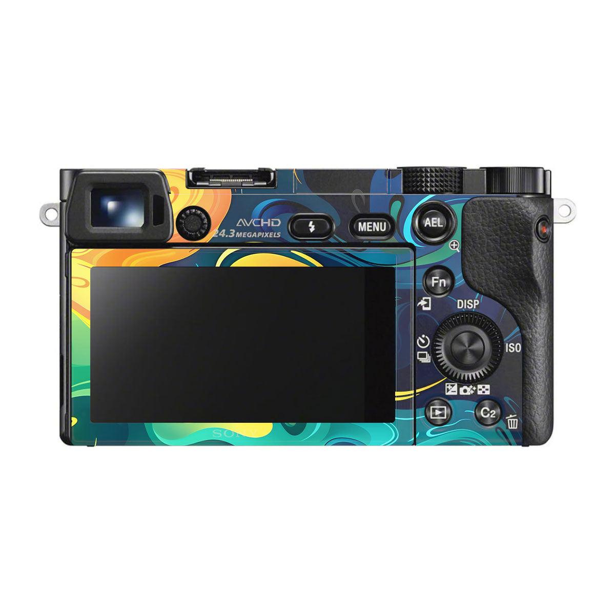 Rainbow Liquid Fusion Sony A6500 Camera Skins