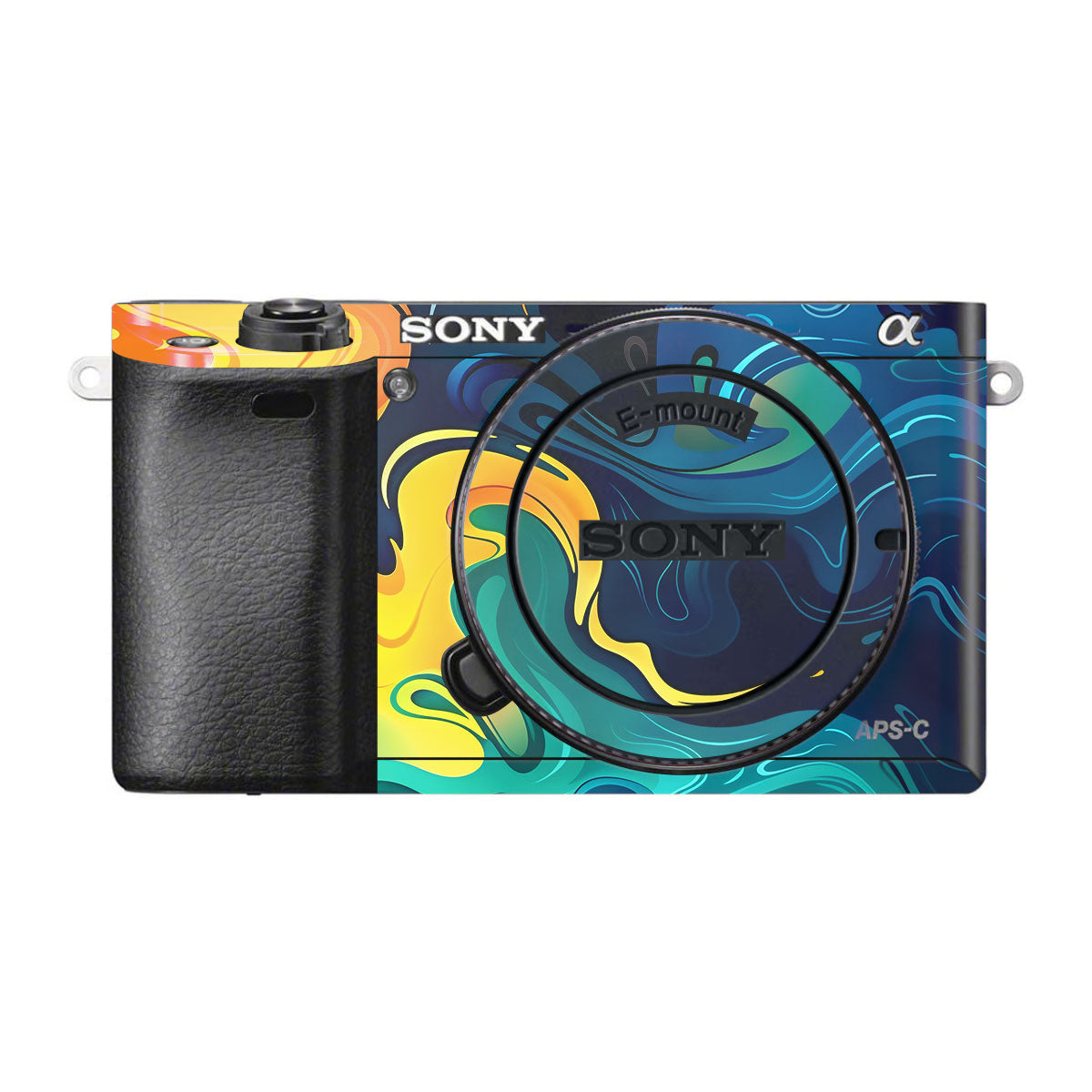 Rainbow Liquid Fusion Sony A6500 Camera Skins