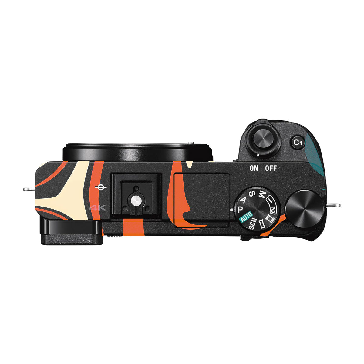 Mid-Century Abstract Swirl Sony A6500 Camera Skins