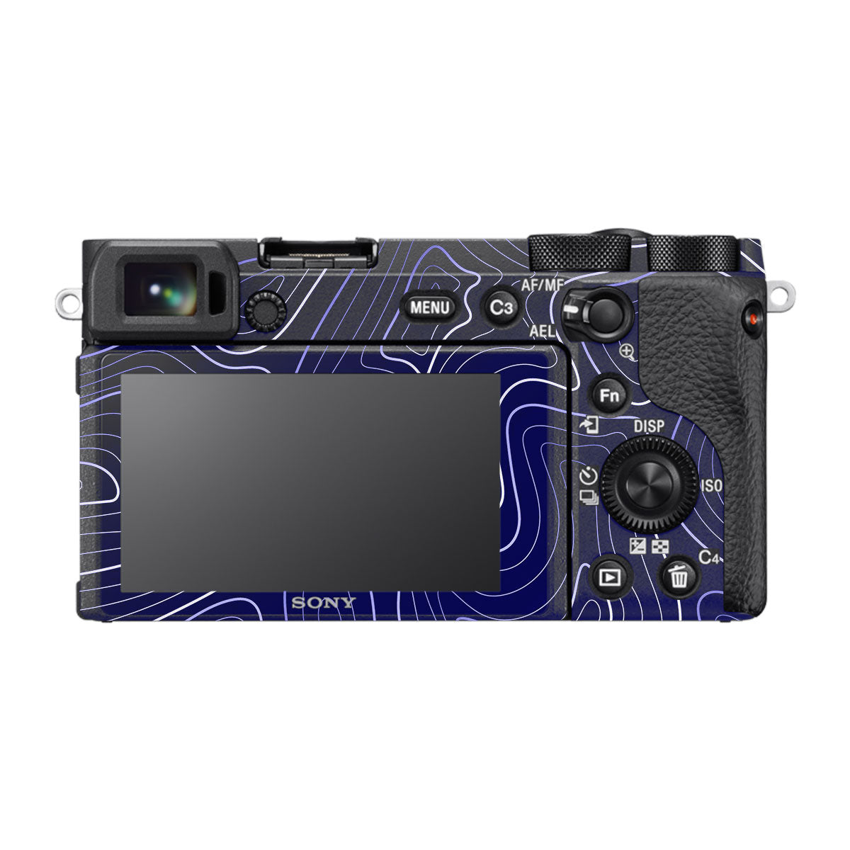 Deep Blue Contour Sony A6600 Camera Skins