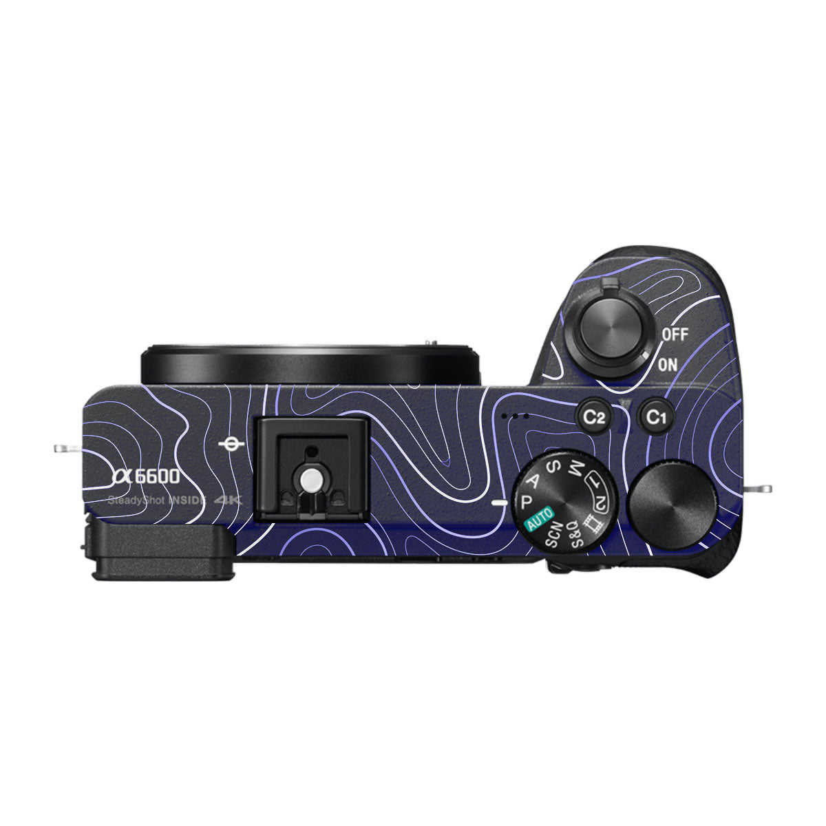 Deep Blue Contour Sony A6600 Camera Skins
