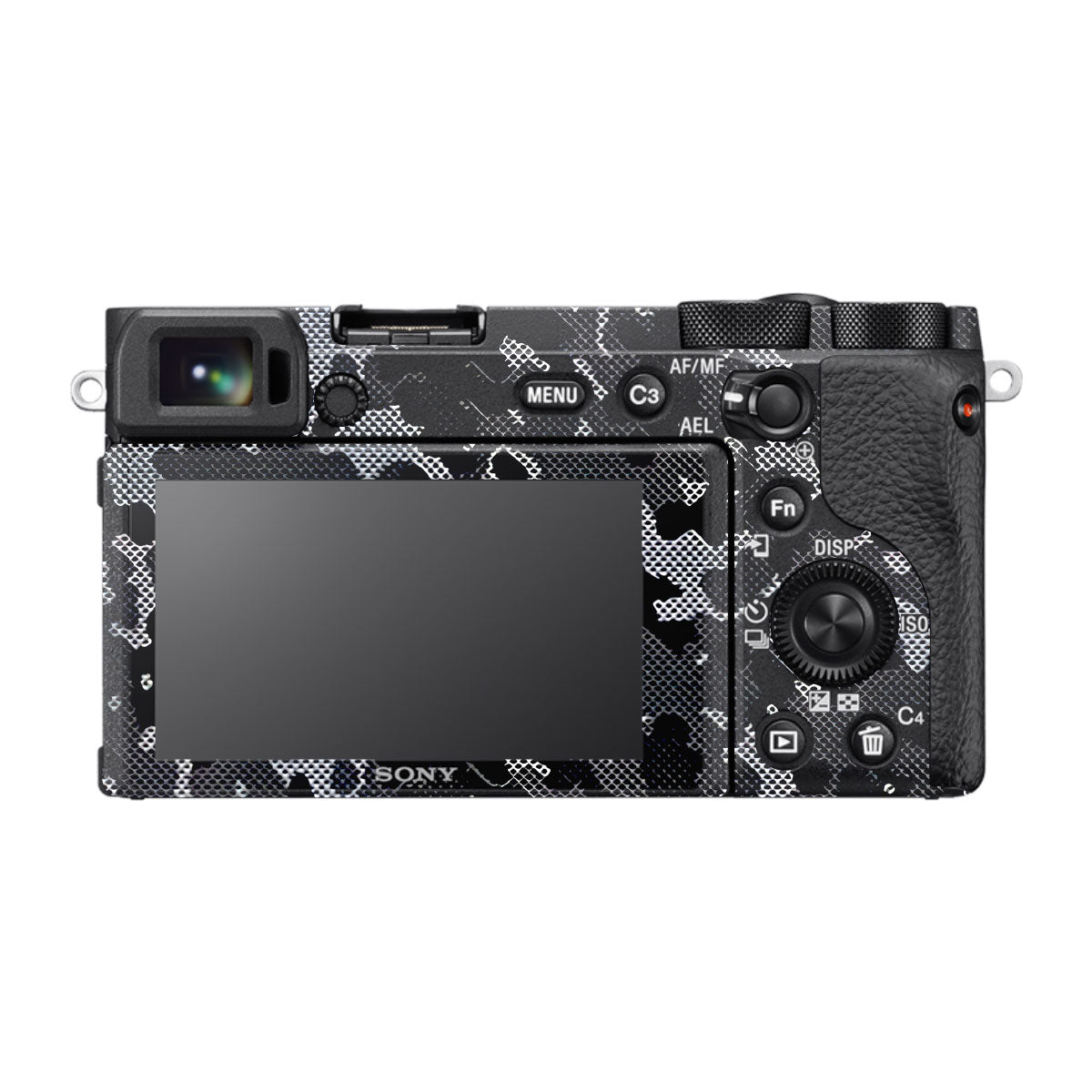 Stealth Grey Camo Sony A6600 Camera Skins