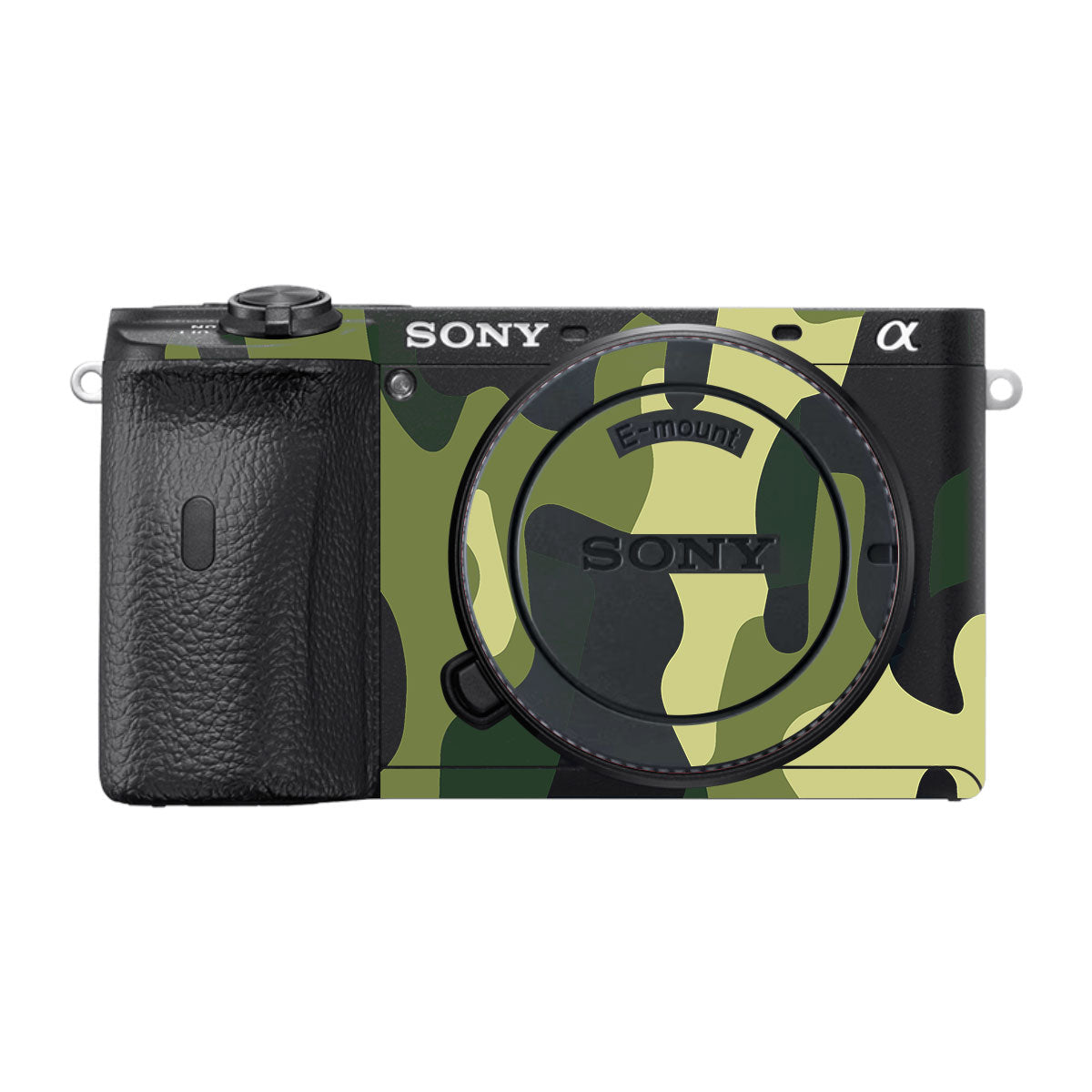Forest Green Camo Sony A6600 Camera Skins