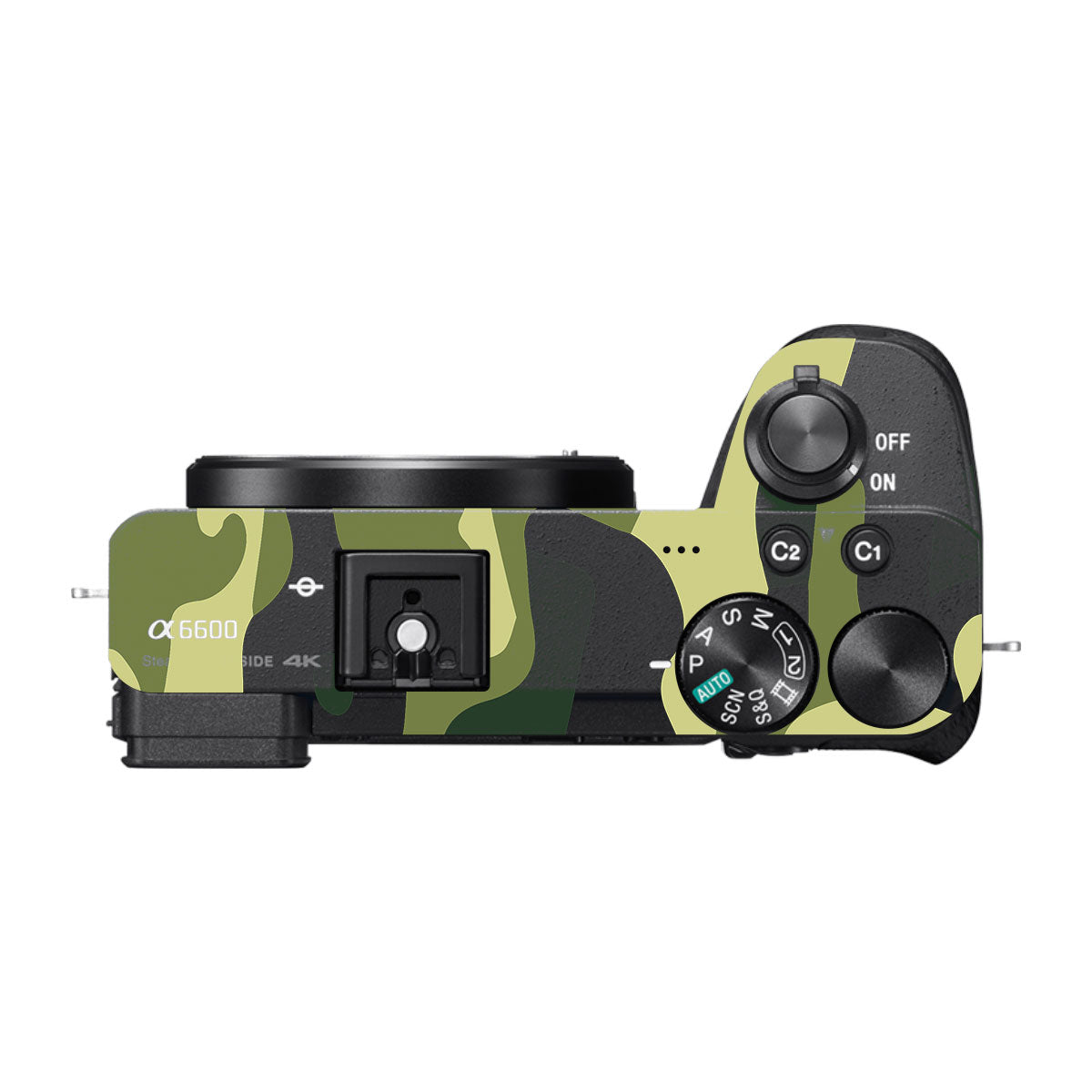 Forest Green Camo Sony A6600 Camera Skins