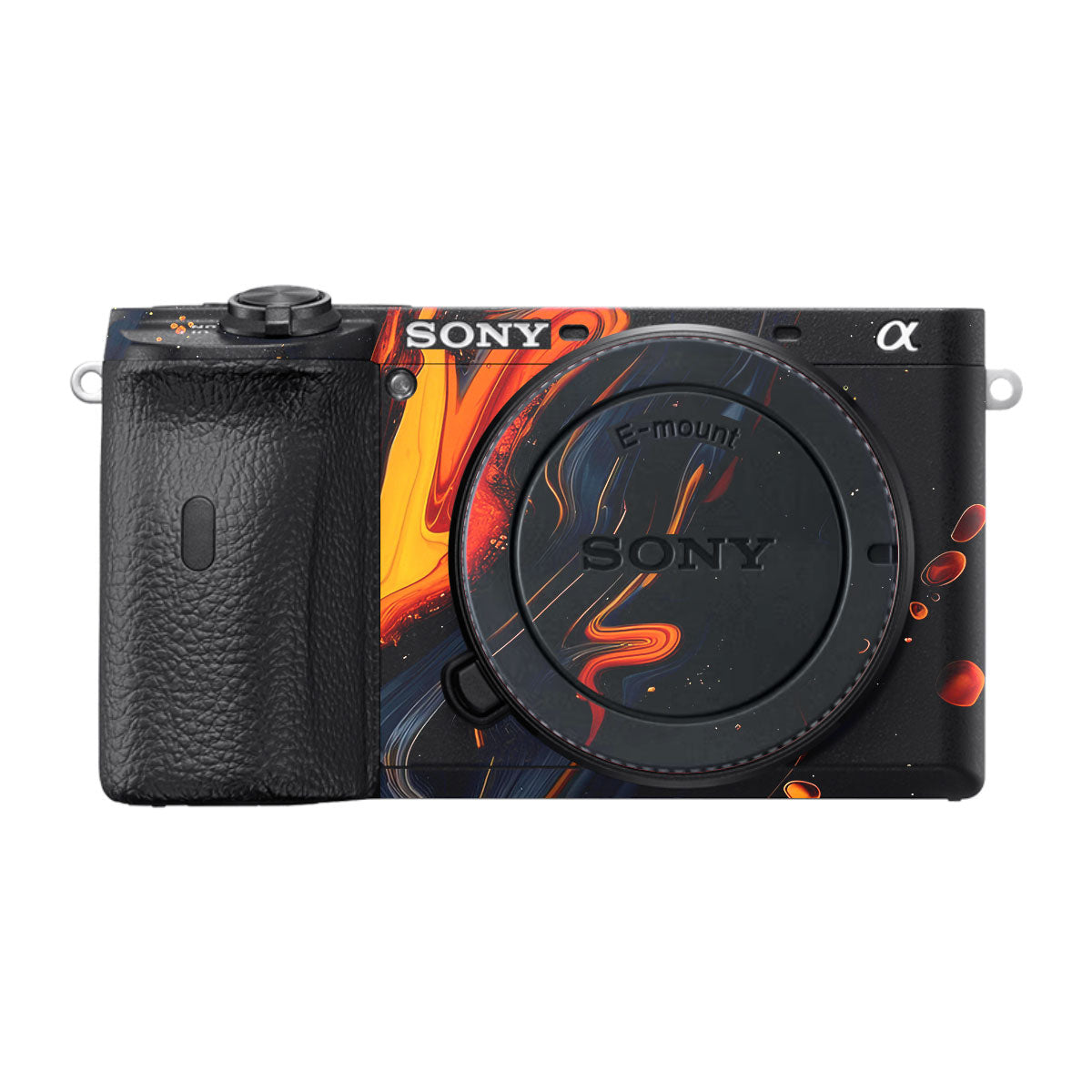 Lava Marble Sony A6600 Camera Skins