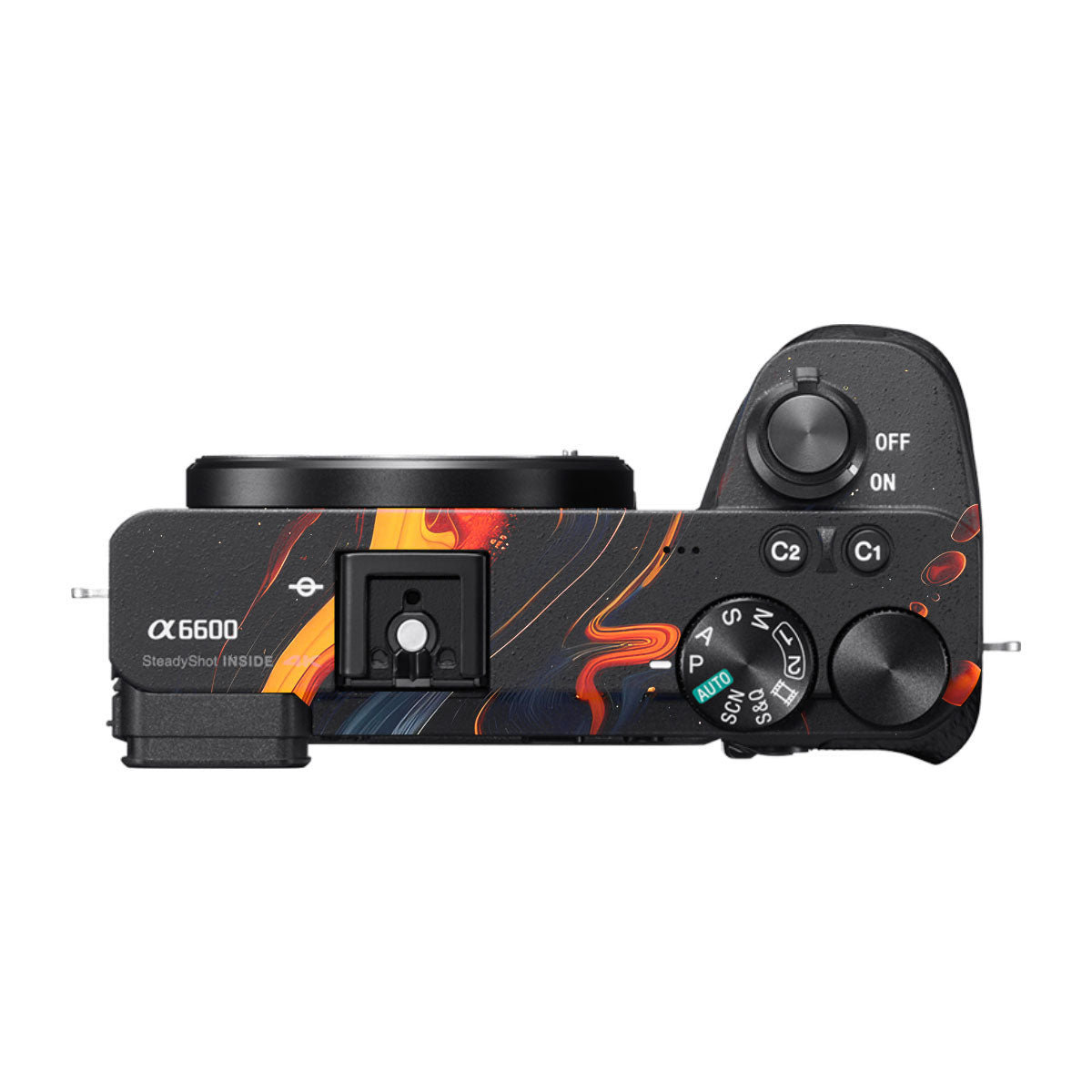 Lava Marble Sony A6600 Camera Skins