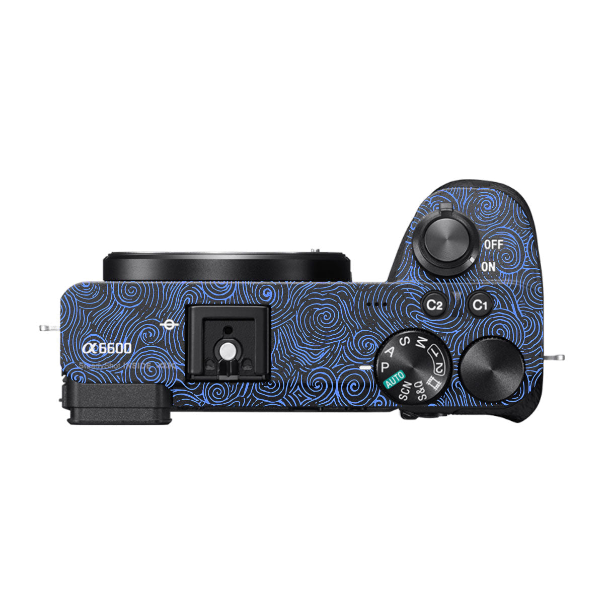 Blue Spirals Sony A6600 Camera Skins