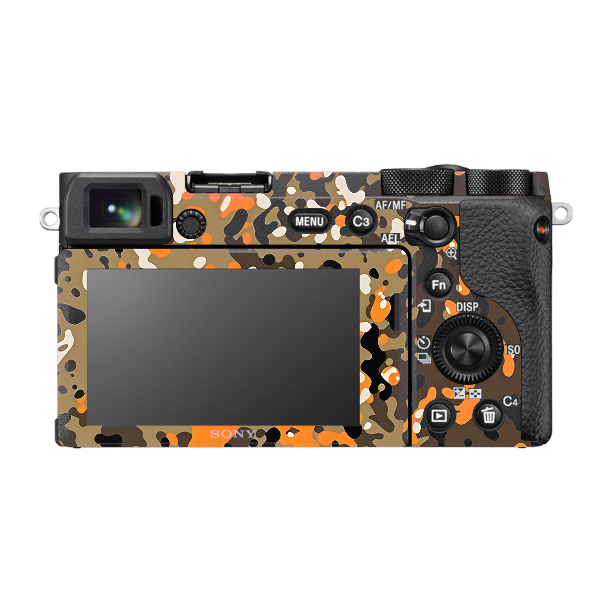 Orange Brown Spot  Sony A6600 Camera Skins