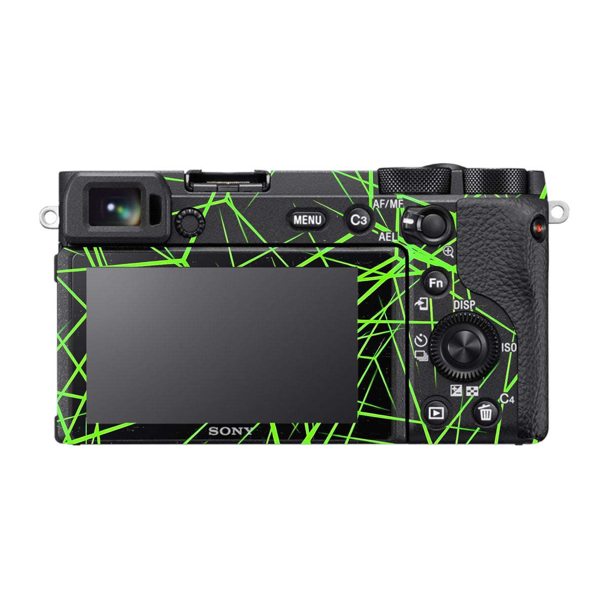 Neon Grid Sony A6600 Camera Skins