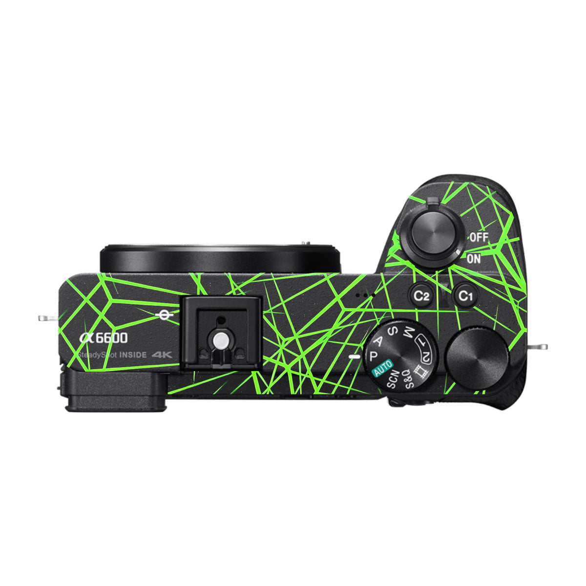 Neon Grid Sony A6600 Camera Skins