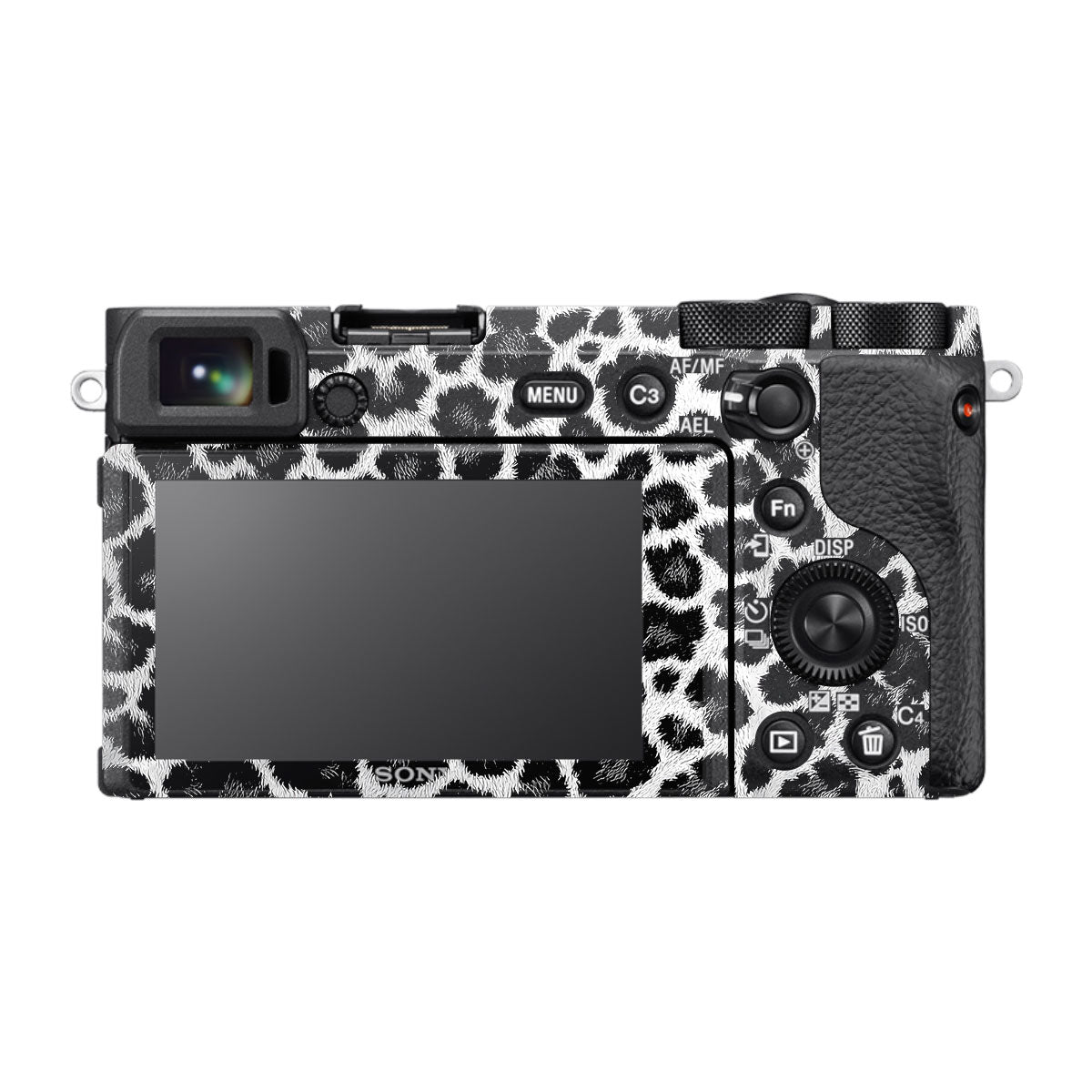 Snow Leopard Spots Sony A6600 Camera Skins