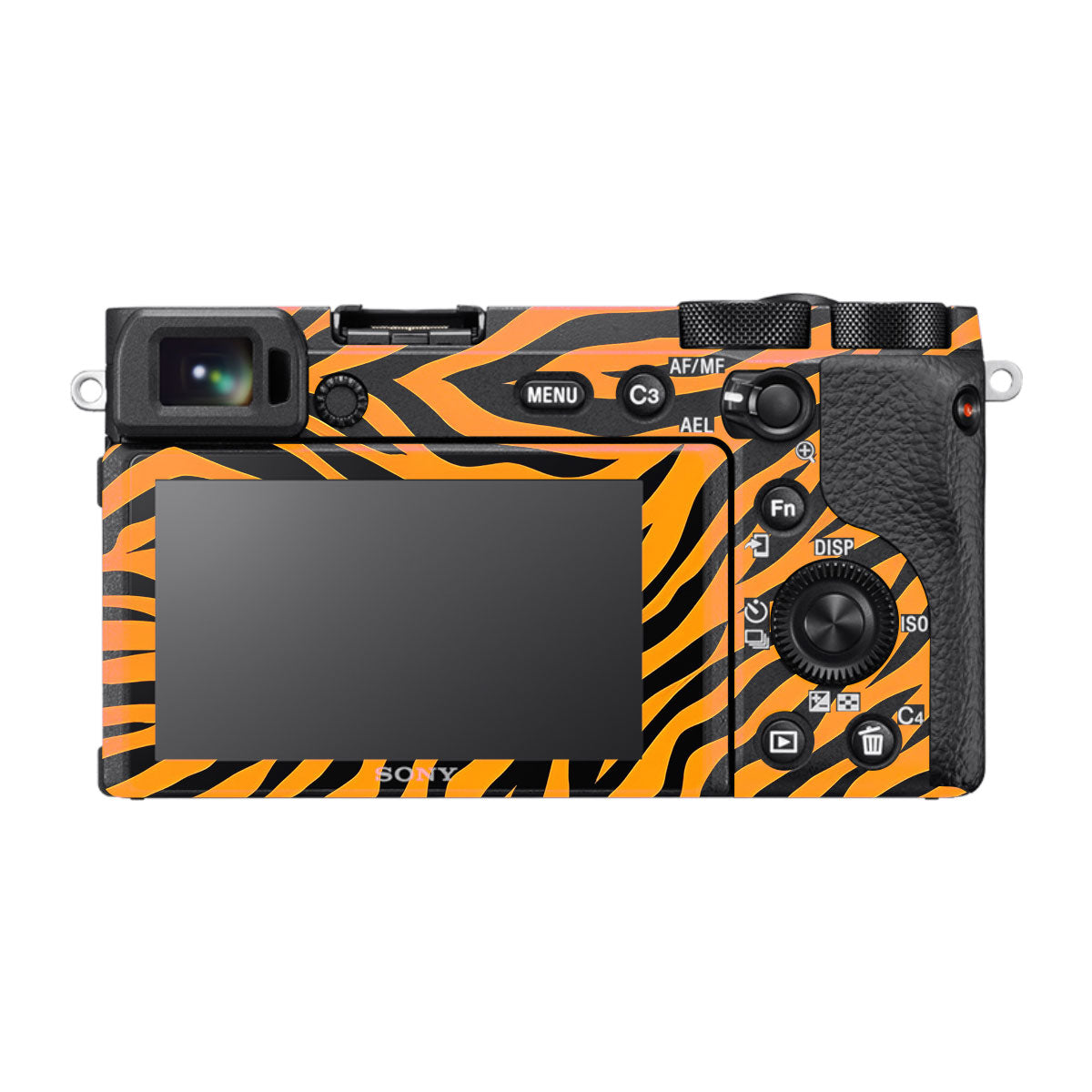 Zebra Gold Pattern Sony A6600 Camera Skins