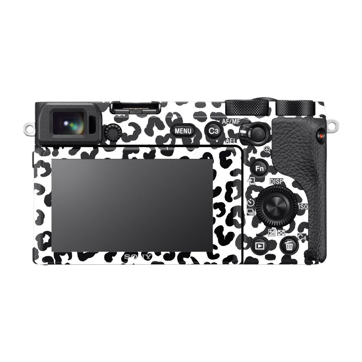 White Leopard Sony A6600 Camera Skins
