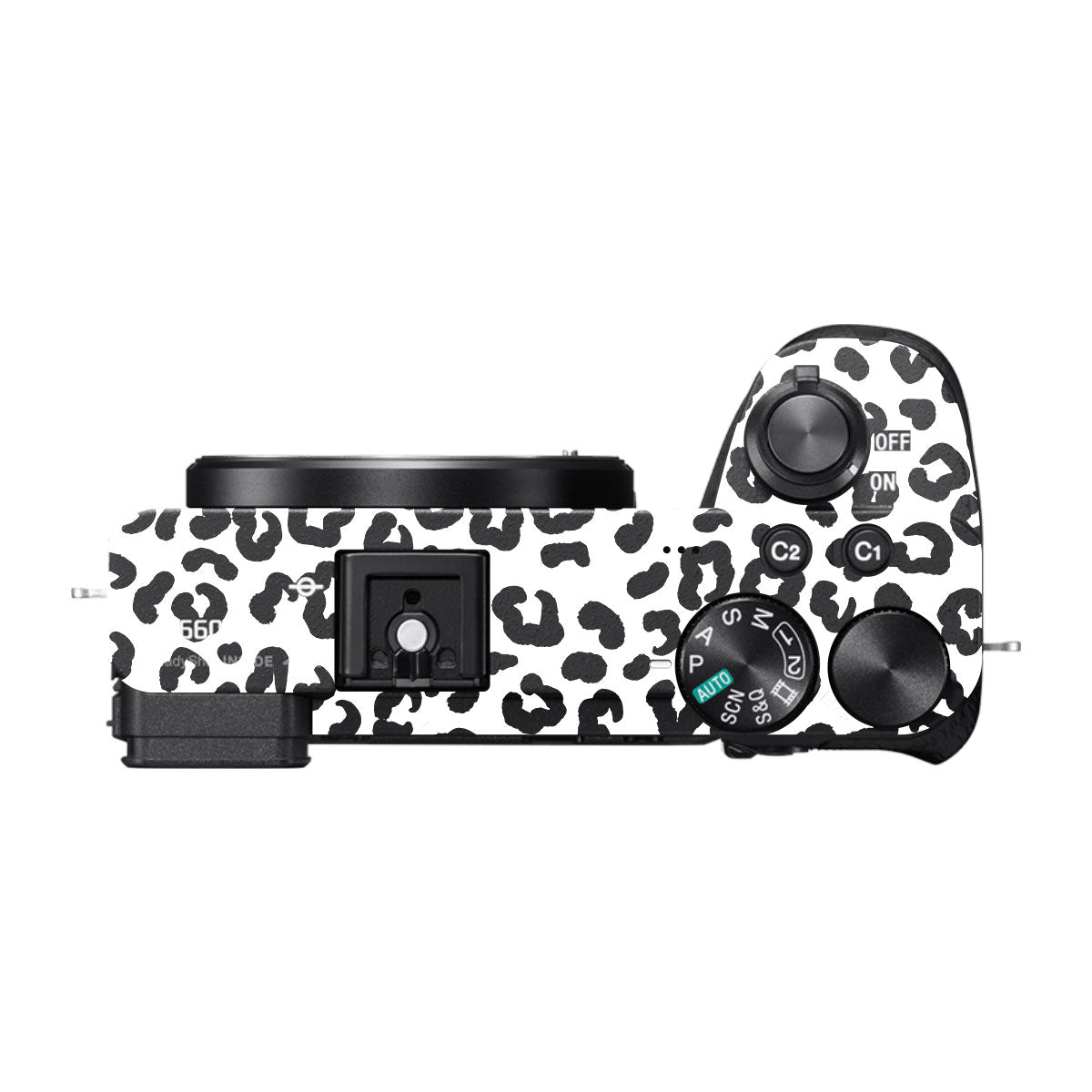 White Leopard Sony A6600 Camera Skins