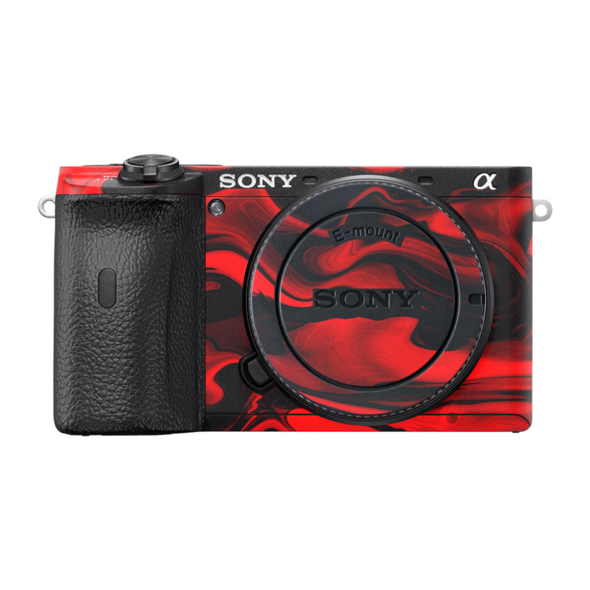 Red Lava Flow Sony A6600 Camera Skins