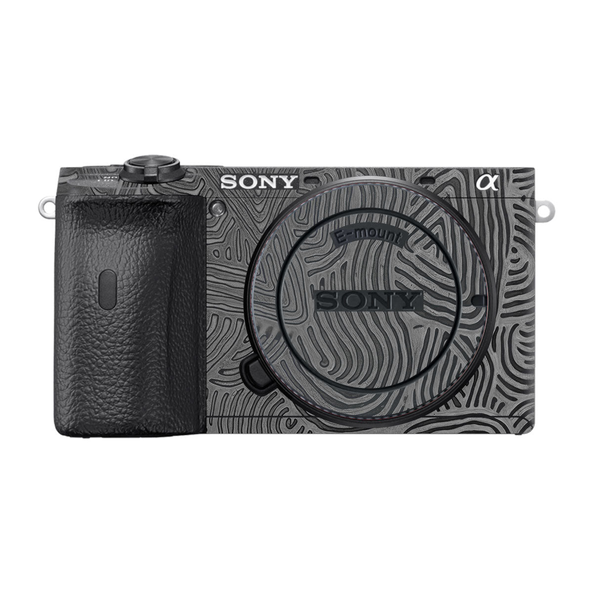 Monochrome Line Maze Sony A6600 Camera Skins