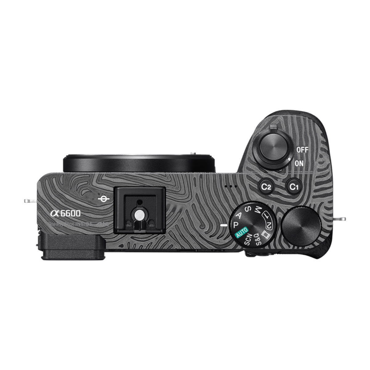 Monochrome Line Maze Sony A6600 Camera Skins