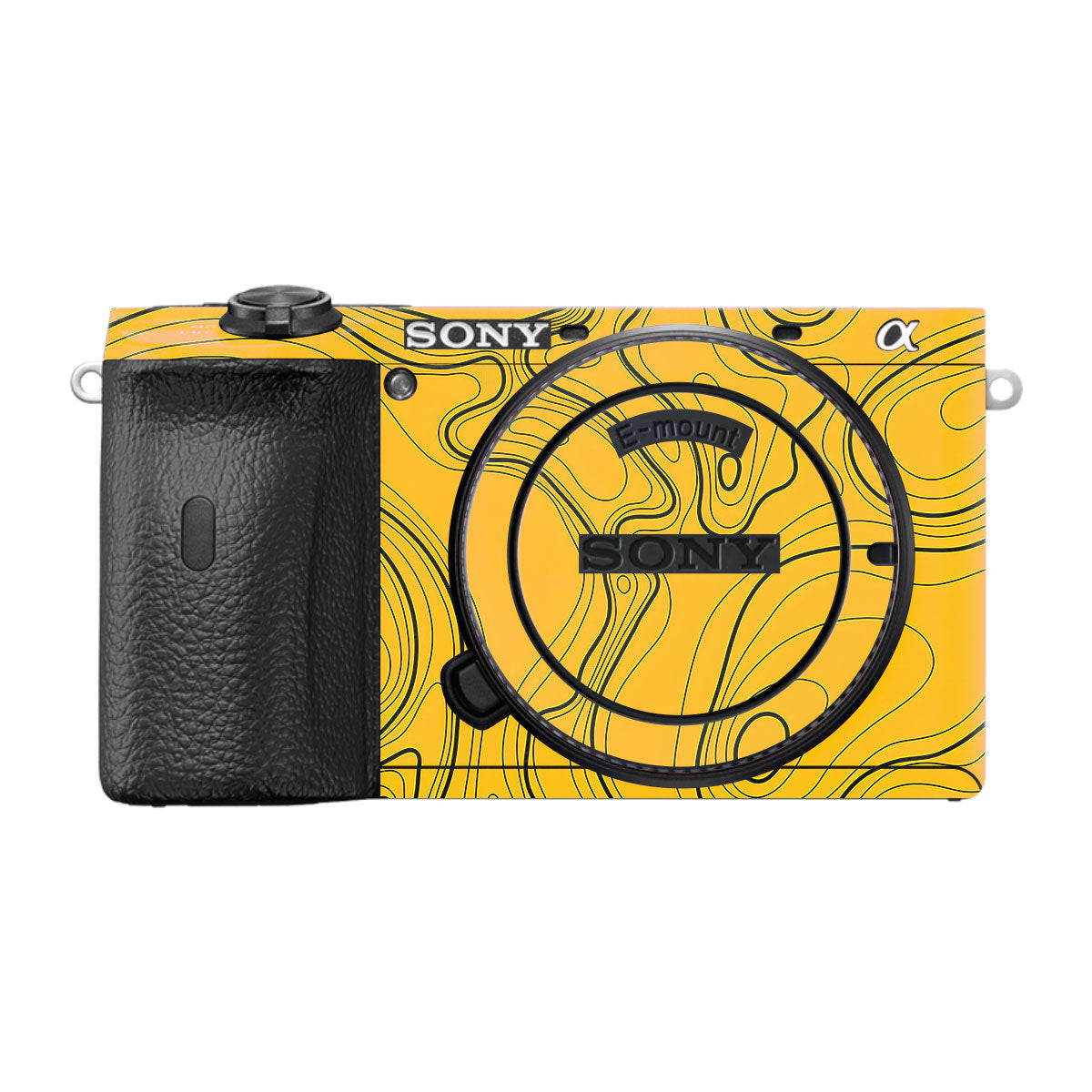 Topographic Map Pattern Sony A6600 Camera Skins