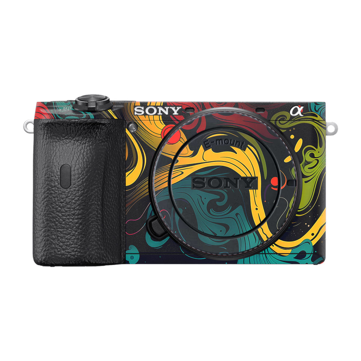 Psychedelic Color Swirl Sony A6600 Camera Skins
