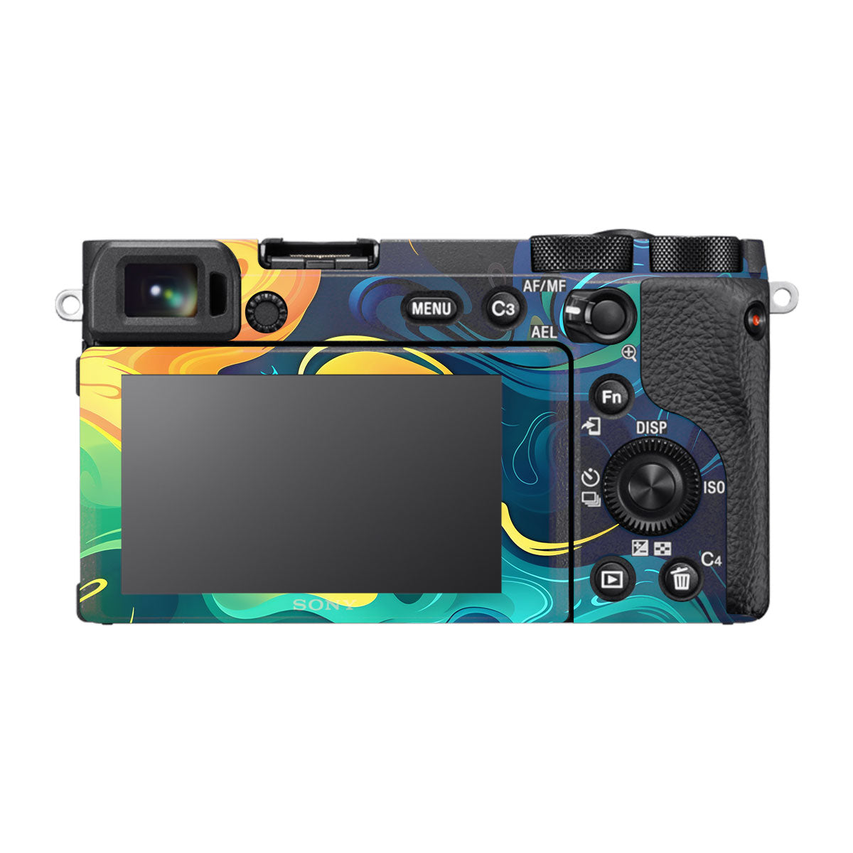 Rainbow Liquid Fusion Sony A6600 Camera Skins