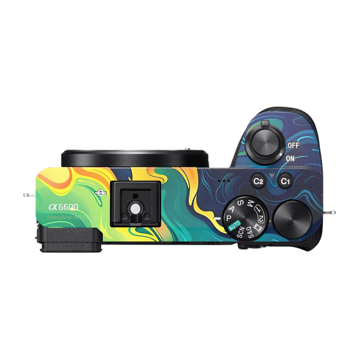 Rainbow Liquid Fusion Sony A6600 Camera Skins