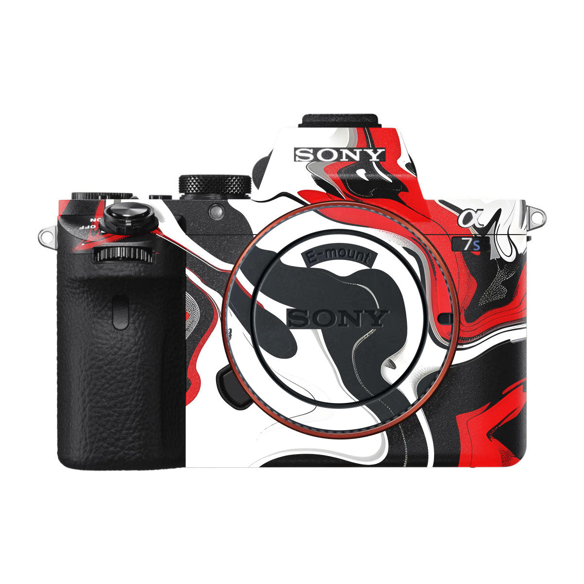 Scarlet and White Motion Sony A7S II Camera Skins