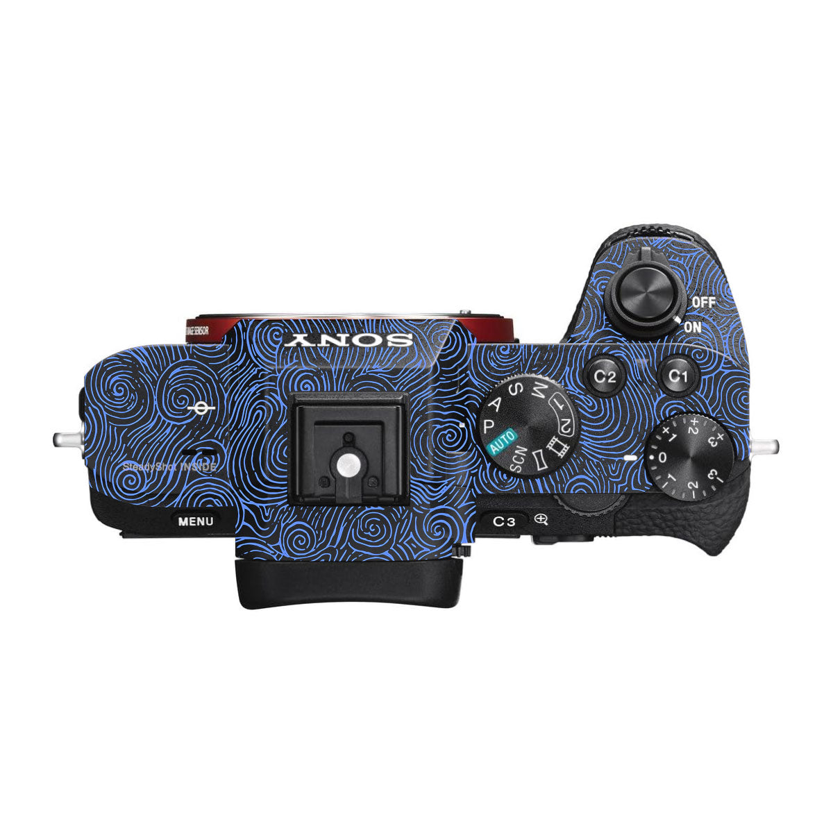 Blue Spirals Sony A7S II Camera Skins