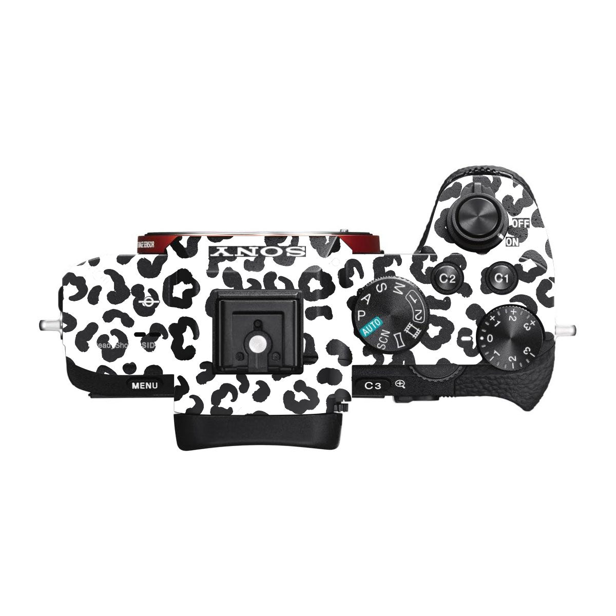 White Leopard Sony A7S II Camera Skins