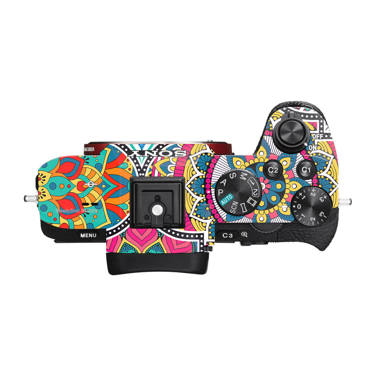 Boho Mandala Tile Pattern Sony A7S II Camera Skins