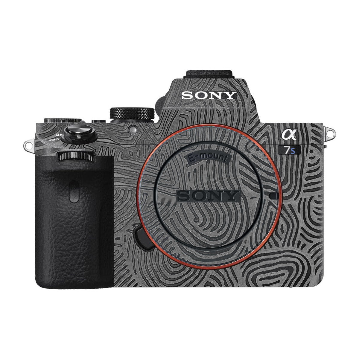 Monochrome Line Maze Sony A7S II Camera Skins