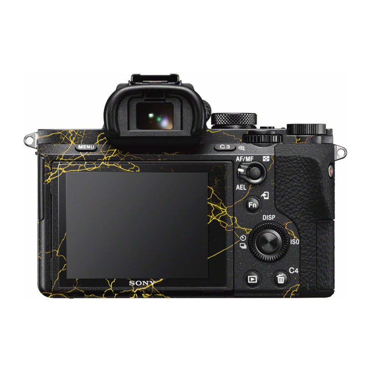 Electric Gold Veins Sony A7S II Camera Skins