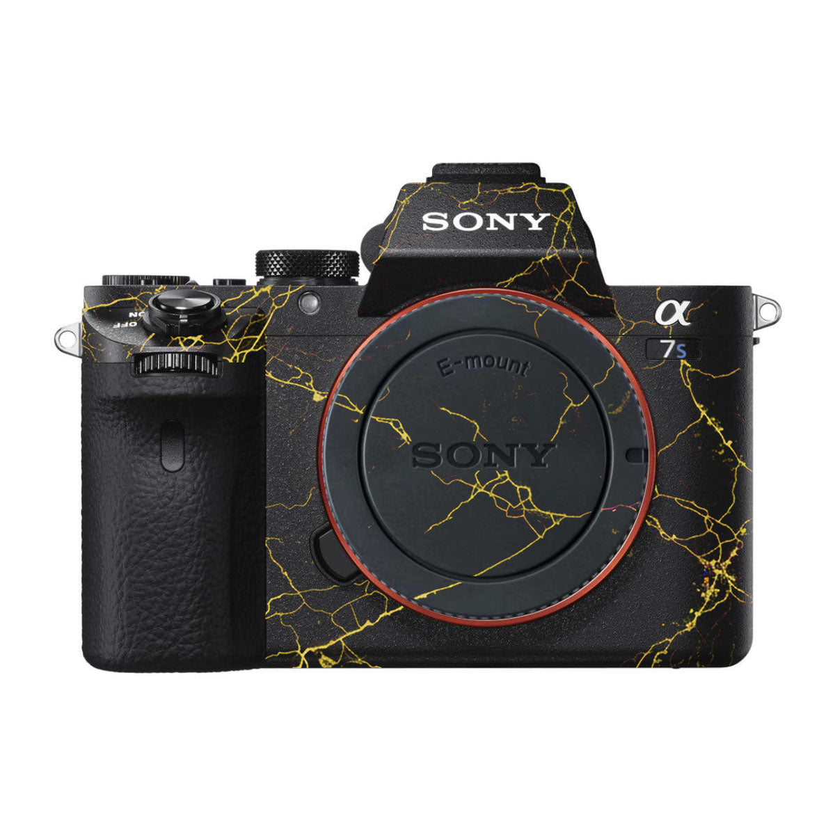 Electric Gold Veins Sony A7S II Camera Skins