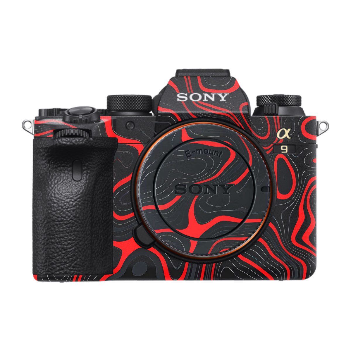 Crimson Waves Sony A9 Camera Skins