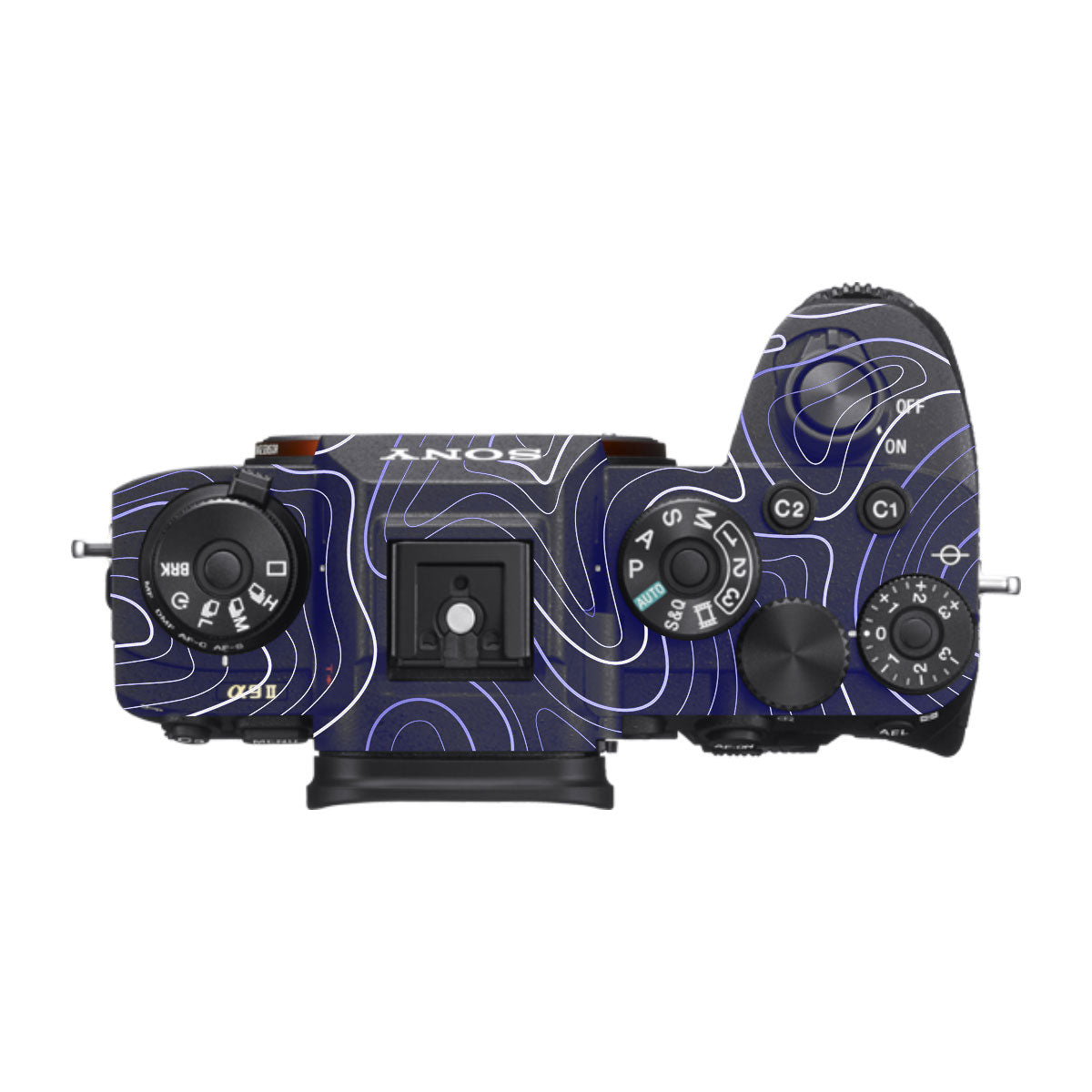 Deep Blue Contour Sony A9 Camera Skins