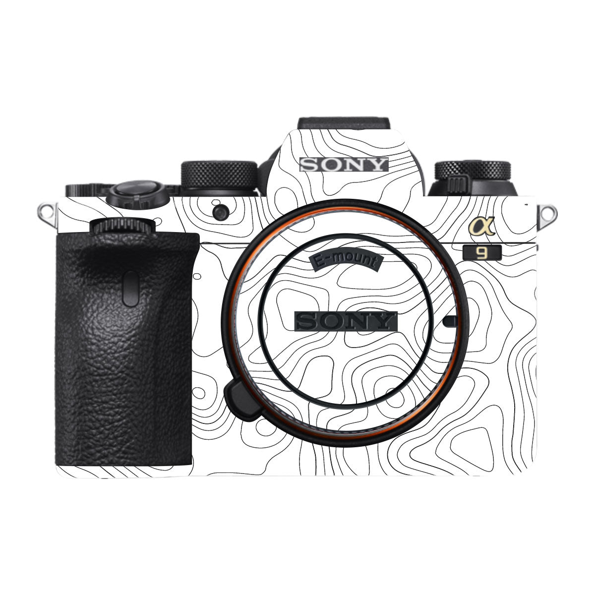 White Contour Design Sony A9 Camera Skins