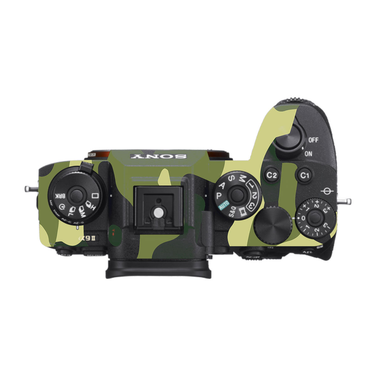 Forest Green Camo Sony A9 Camera Skins