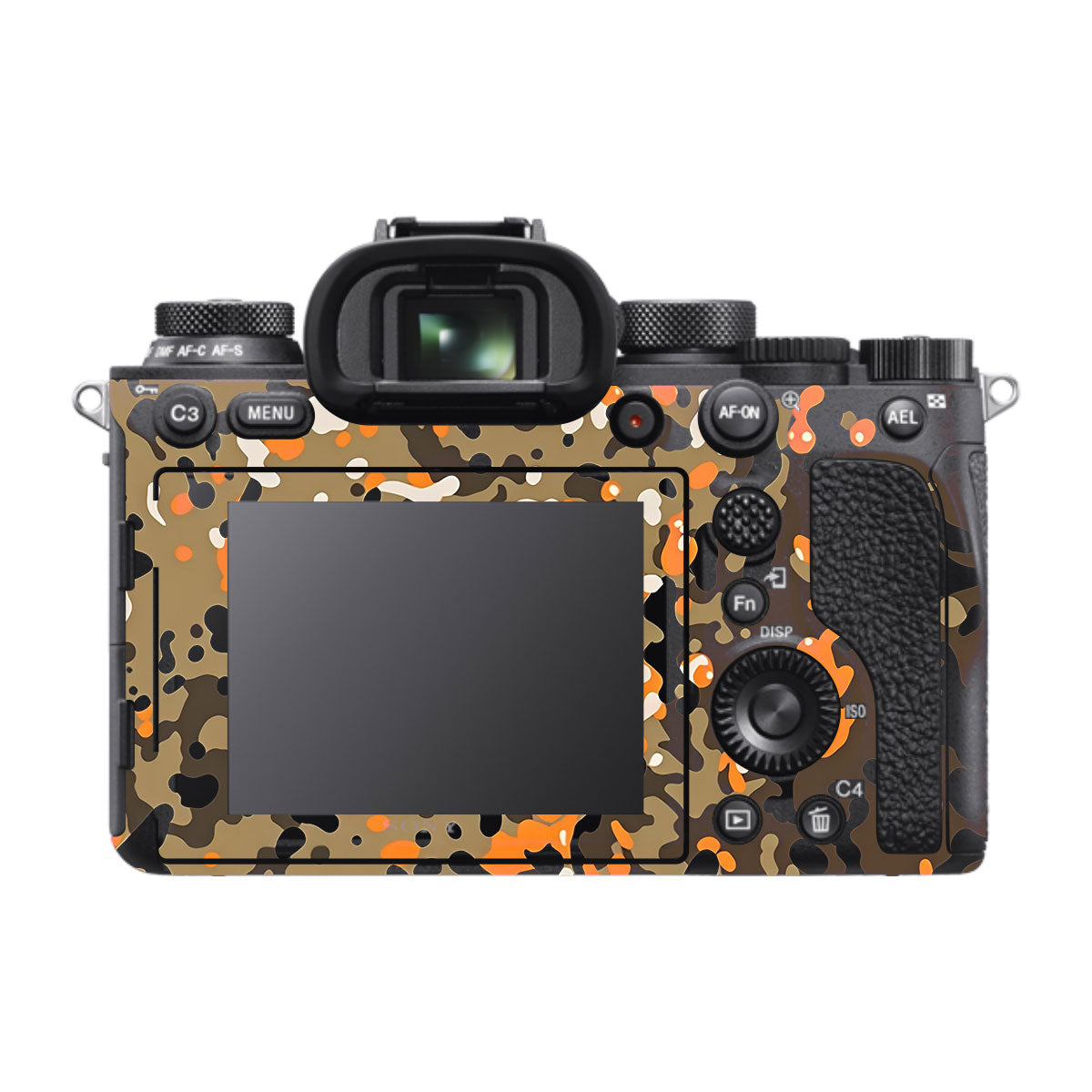 Orange Brown Spot  Sony A9 Camera Skins