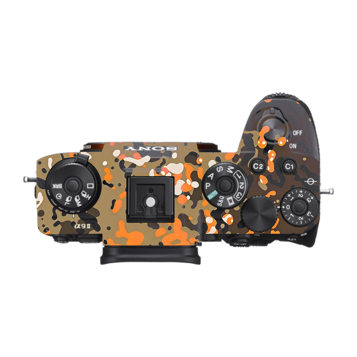 Orange Brown Spot  Sony A9 Camera Skins