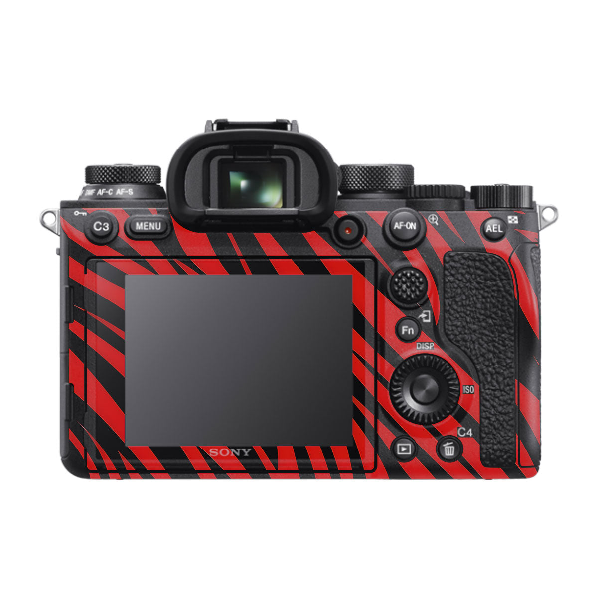 Red and Black Stripes Sony A9 Camera Skins