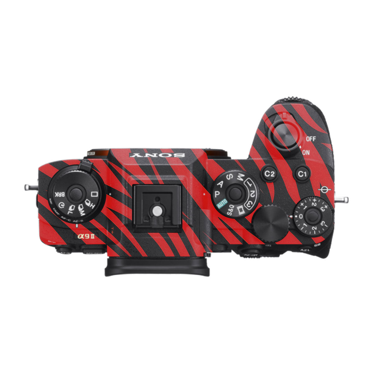Red and Black Stripes Sony A9 Camera Skins