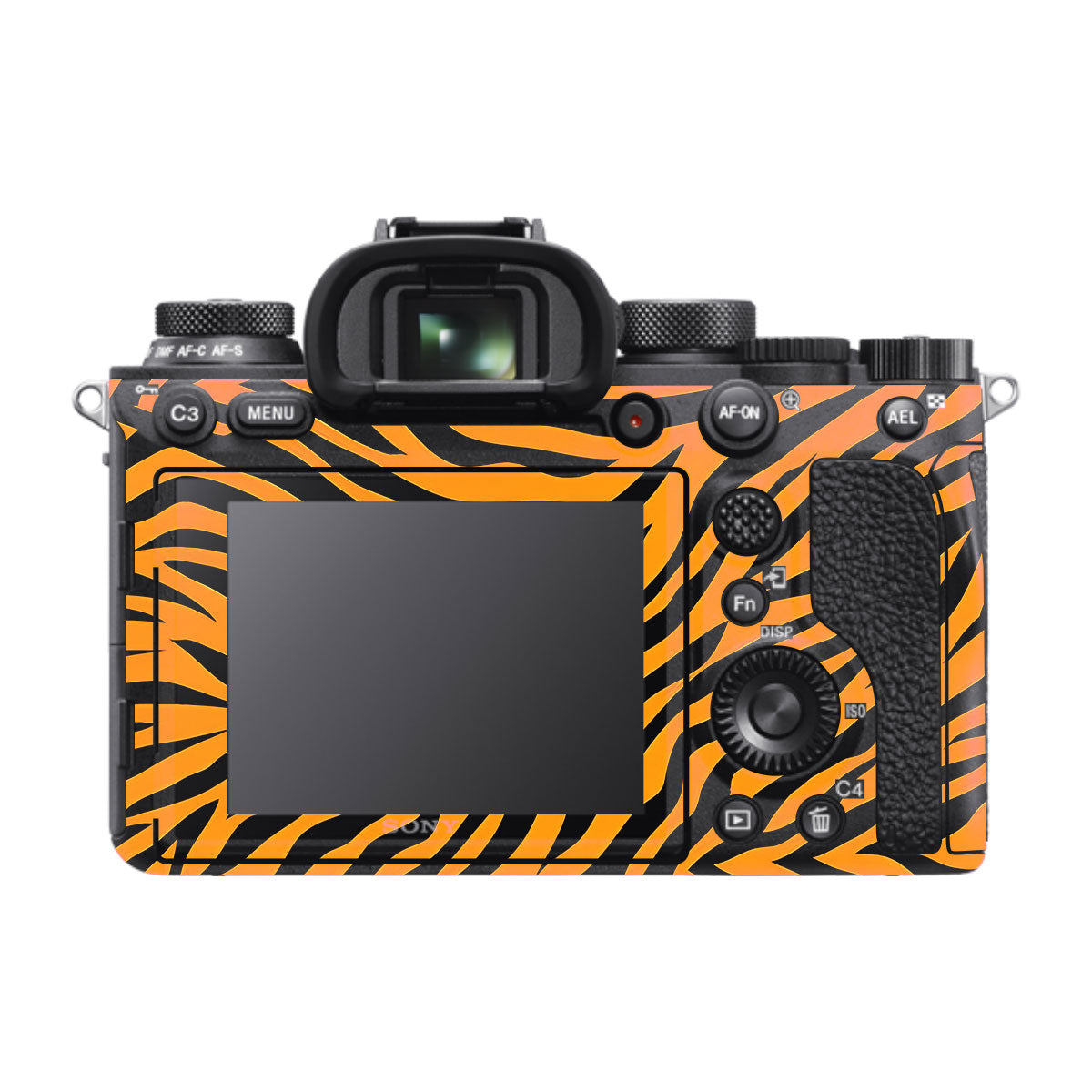 Zebra Gold Pattern Sony A9 Camera Skins